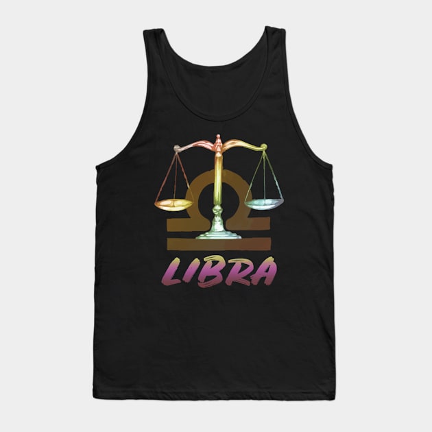 Libra horoscope Tank Top by BeDesignerWorld